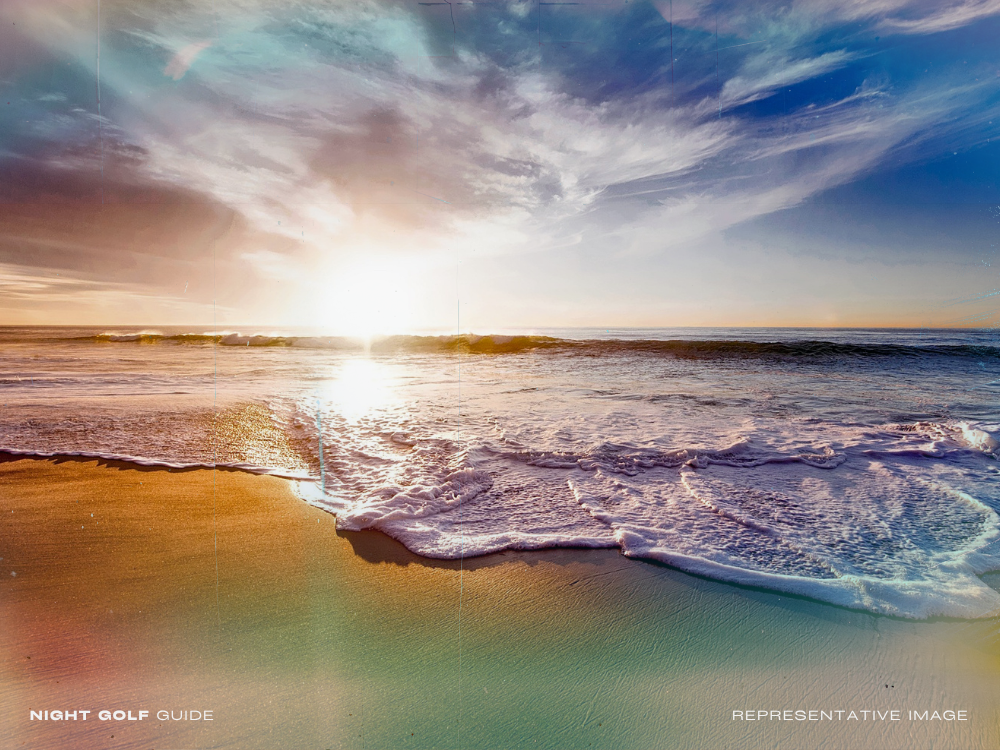 California coastal view at twilight with ocean and cliffs