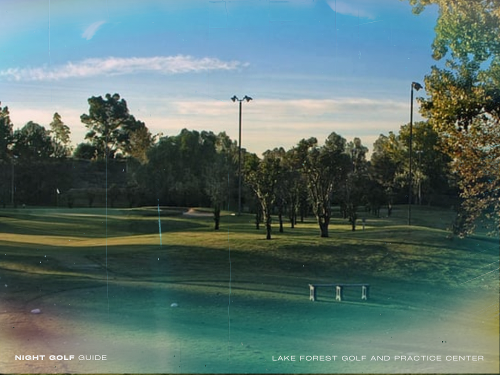 Lake Forest Golf and Practice Center 1 The entire facility lights up for night golf, with a well-maintained short course and a spacious, illuminated driving range.