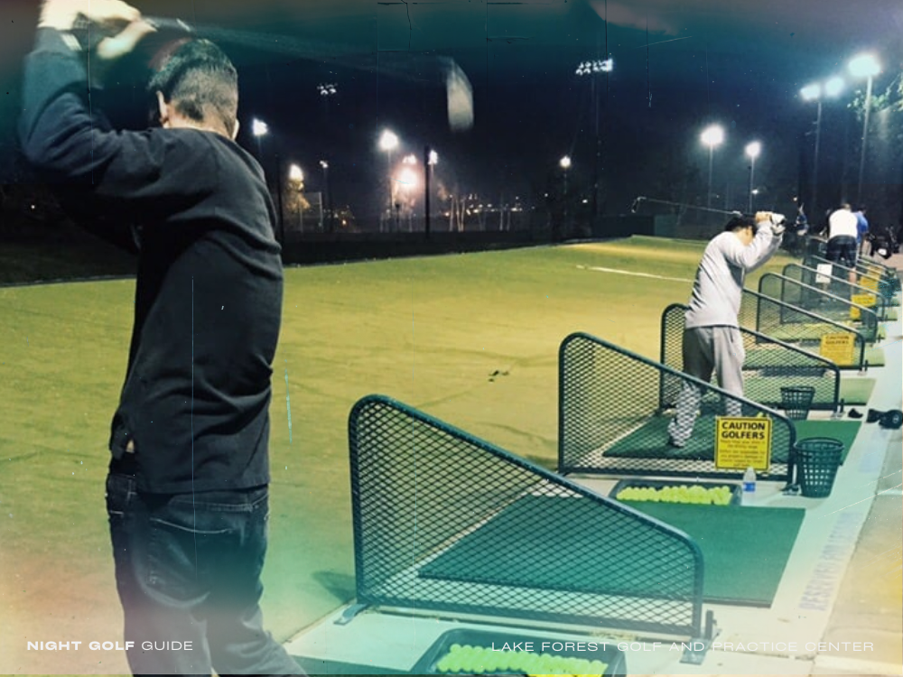 Lake Forest Golf & Practice Center welcomes players day or night with a bright, inviting facility in the heart of Orange County.